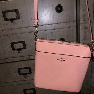 Blush pink cross body bag